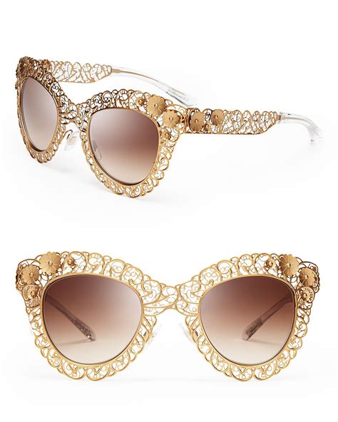 dolce gabbana sonnenbrille gold|Women's sunglasses: cat eye, floral, square .